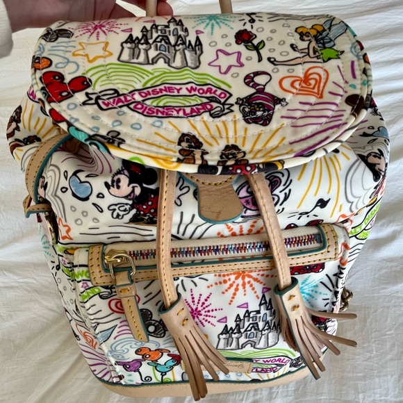 Disney Dooney & Bourke Sketch Backpack *Castle* - Picture 2 of 15